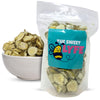 The Sweet Lyfe Freeze Dried Dill Pickle Chips. Includes One-1 Oz Bag of The Sweet Lyfe Freeze Dried Pickles Chips Snacks. Crunch