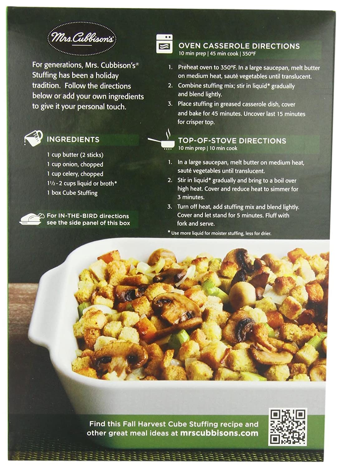 Mrs. Cubbison'S Herb Seasoned Cube Stuffing (10 Ounce (Pack Of 3))