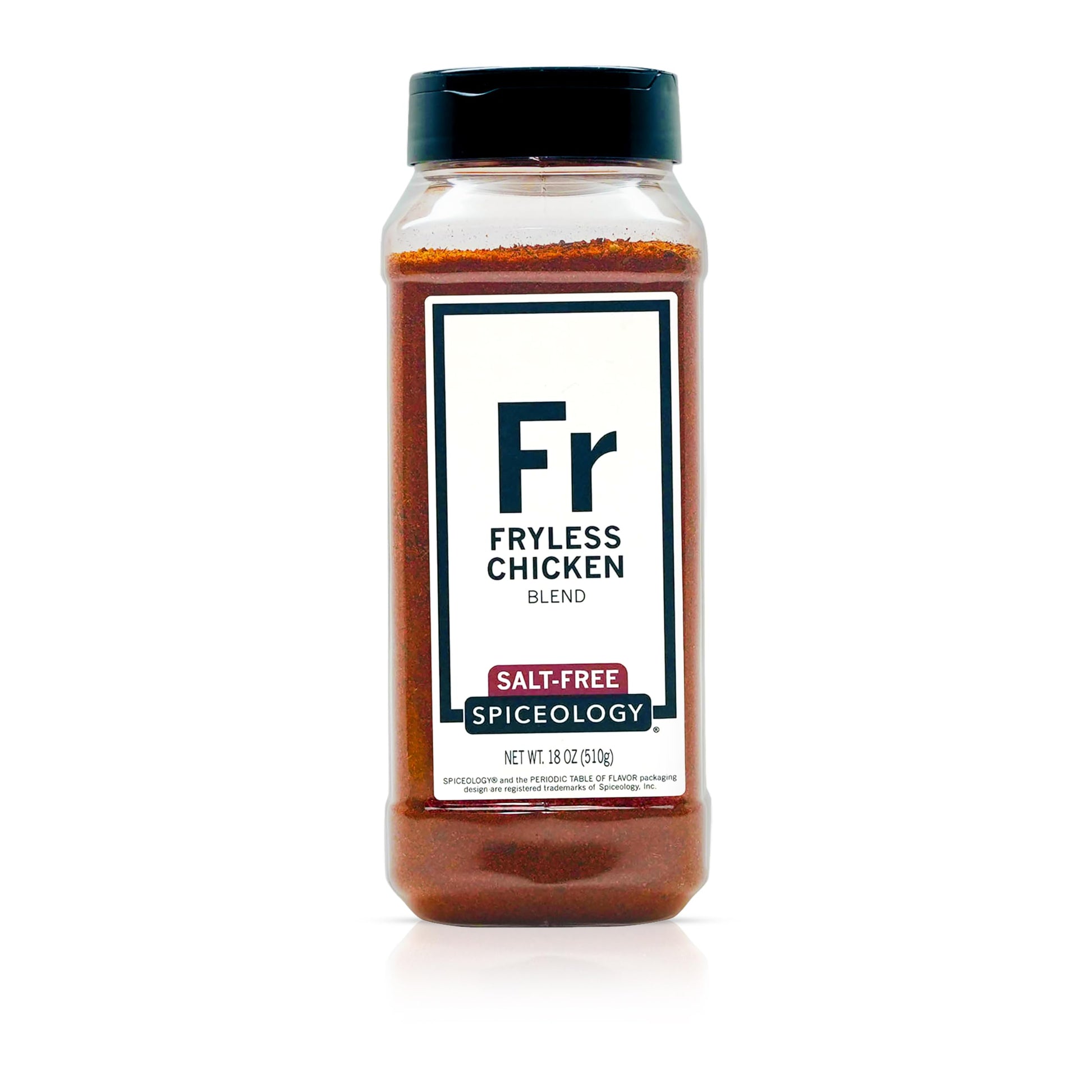 Spiceology - Fryless Chicken Salt-Free Seasoning - Bold Blend Of Garlic  Mustard Seed  Celery Seed & Paprika - Perfect For Chicken  Seafood  Vegetables & More - 18 Oz