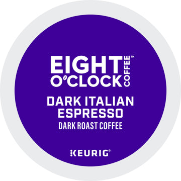Eight O Clock, Dark Italian Roast, Single-Serve Keurig K-Cup Pods, Dark Roast Coffee, 96 Count (4 Boxes Of 24 Pods)