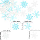 Gyufise 60Pcs Edible Snowflakes Cupcake Toppers - Snowflake Cake Decorations Wafer Paper Sprinkles For Christmas Winter Holiday