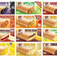 JJ s Bakery Snack Pie Variety Pack - Fresh Baked Fruit Pies Apple, Cherry, Chocolate, Lemon, Peach, Pie Crust Nut-Free Individu