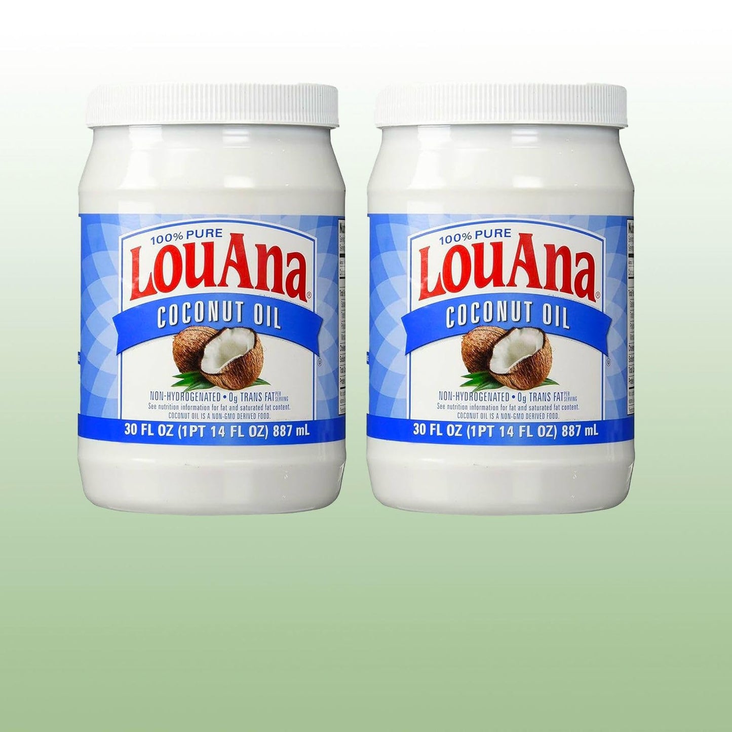 Coconut Oil 100% Pure 30 Fl Oz Plastic Bottles 2 Pack