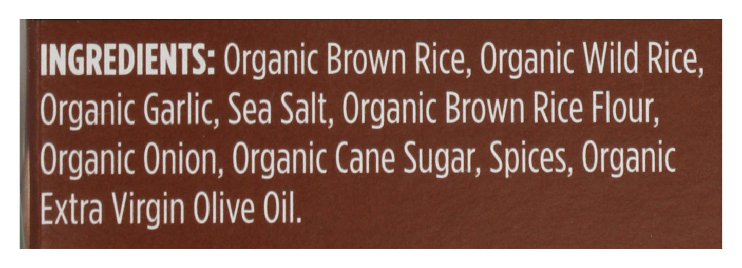 Lundberg Organic Whole Grain Rice & Wild Rice, Garlic & Basil, 6oz, Gluten-Free, Vegan, Kosher, USDA Certified Organic, Non-GMO