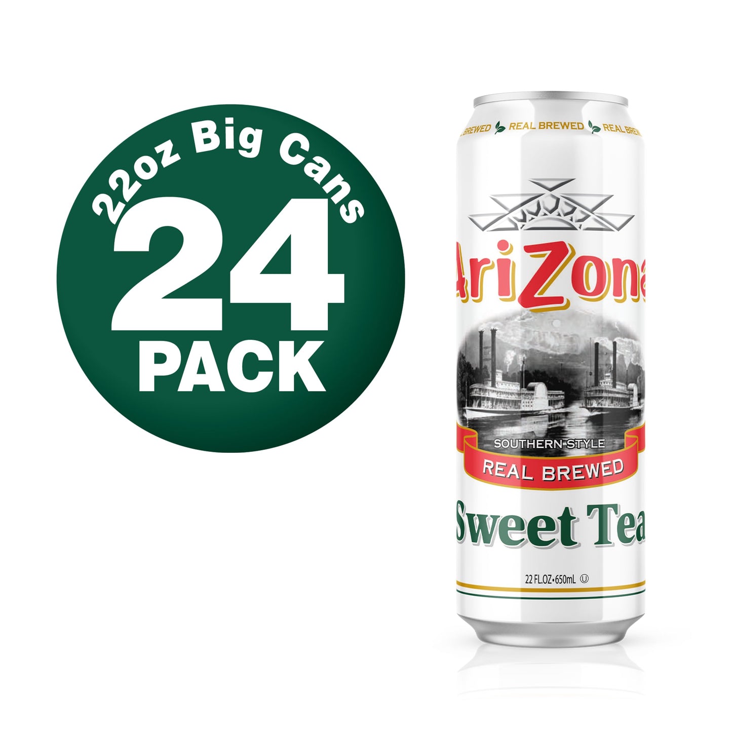 Arizona Sweet Tea - Big Can, 22 Fl Oz (Pack Of 24)