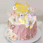 Drwate 35Pcs Butterfly Cake Topper Butterfly Cake Decorations With Artificial Flowers For Women Girls Birthday Anniversary Party