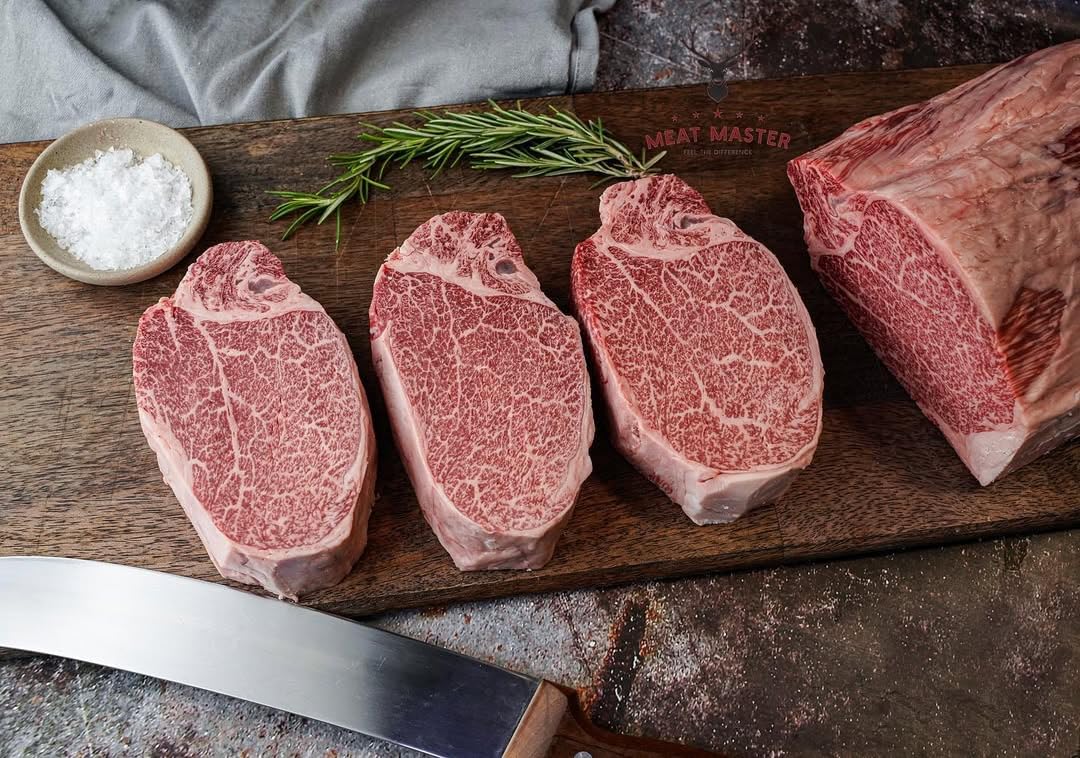 Premium Super Trimmed Japanese Wagyu A5+ Filet Mignon | Full-Blood Olive Fed | Bms 10-12 Marbling Score | Gift Box Idea -Beef Te