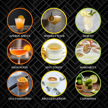 Speakeasy Dehydrated Lemon Slices - 3.5oz | Premium Cocktail & Beverage Garnish | Approx. 50 Slices