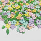 Edible Sugar Colorful Flowers Sprinkles Green Leaf Cake Cupcake Toppers Cookie Decorations Green Grass Sweet Dessert Sprinkle Fo