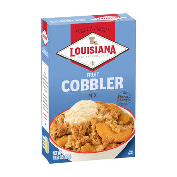 Cobbler Mix 10.58 Oz. (Pack Of 3) - Homemade Dessert In Minutes - Just Add Your Favorite Fruit - Apple, Peach, Berry And More By Louisiana Fish Fry