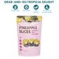 Premium All Natural Real Rich Dark Chocolate Dipped Tropical Pineapple Dried Fruit Slices 7Oz Non Gmo, No Added Colors Healthy S