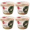 Cupbahn Korean Pre-Cooked Meal with White Rice - 25 Taste by Hetbahn ?? ?? (Seaweed Soup, 4 Bowls)