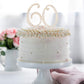 Hatcher lee Birthday Cake Topper - Bling Crystal 60th Party Decoration, Gold, Model HCL-027