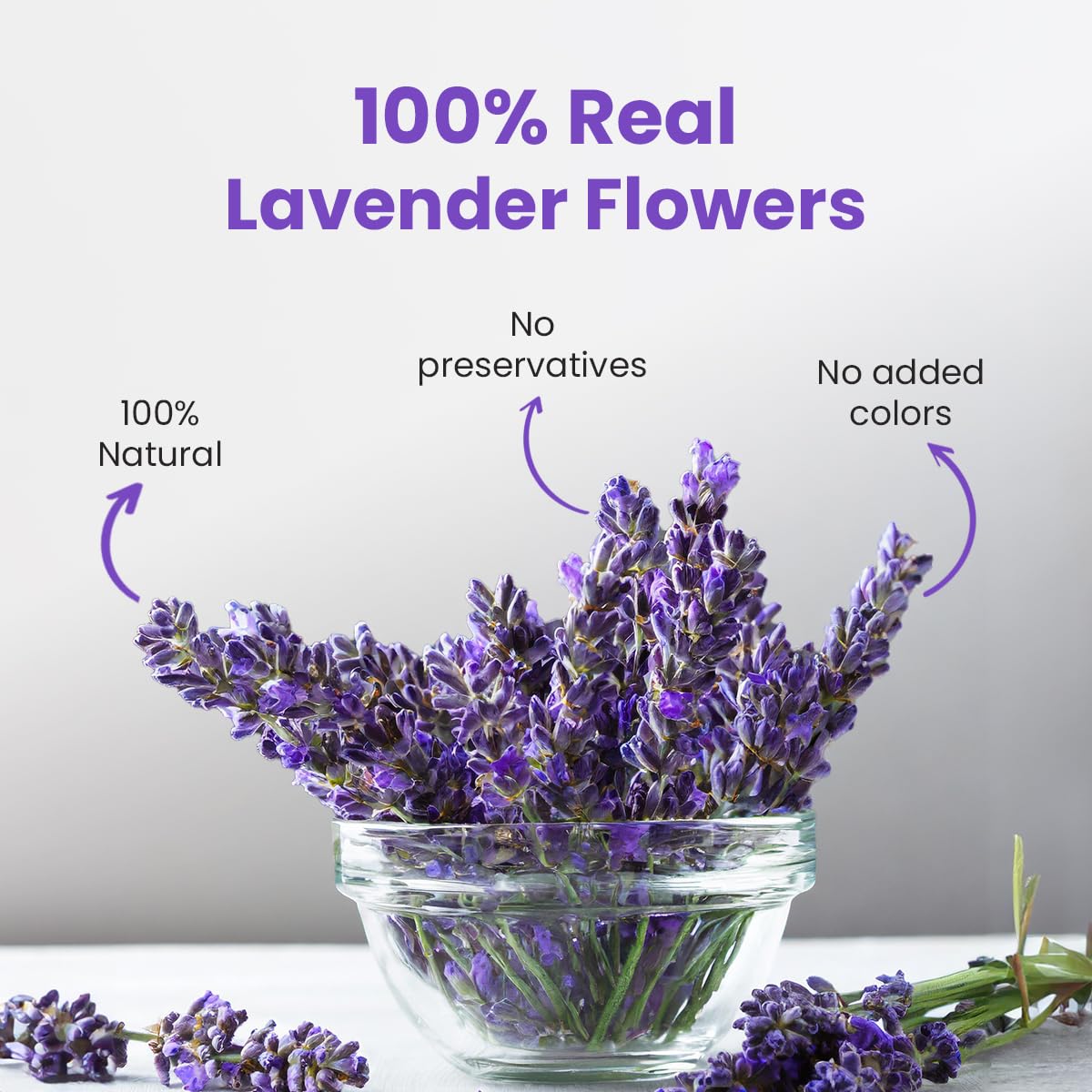 Blue Tea - Lavender Tea - 1.05 Oz (30+ Cups) Loose | Soothing Tea | Herbal Tea - Flower Based - Caffeine Free - Vegan - Non-Gmo - No-Bitter - Chemical Fee | Reusable Pet Jar