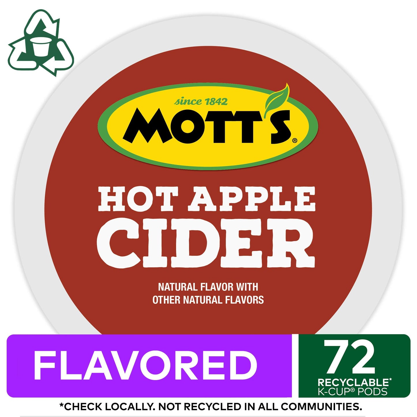 Keurig Hot Apple Cider K-Cup Pods, Flavored Single Serve Pods, 72 Count, Model 5000350498-72