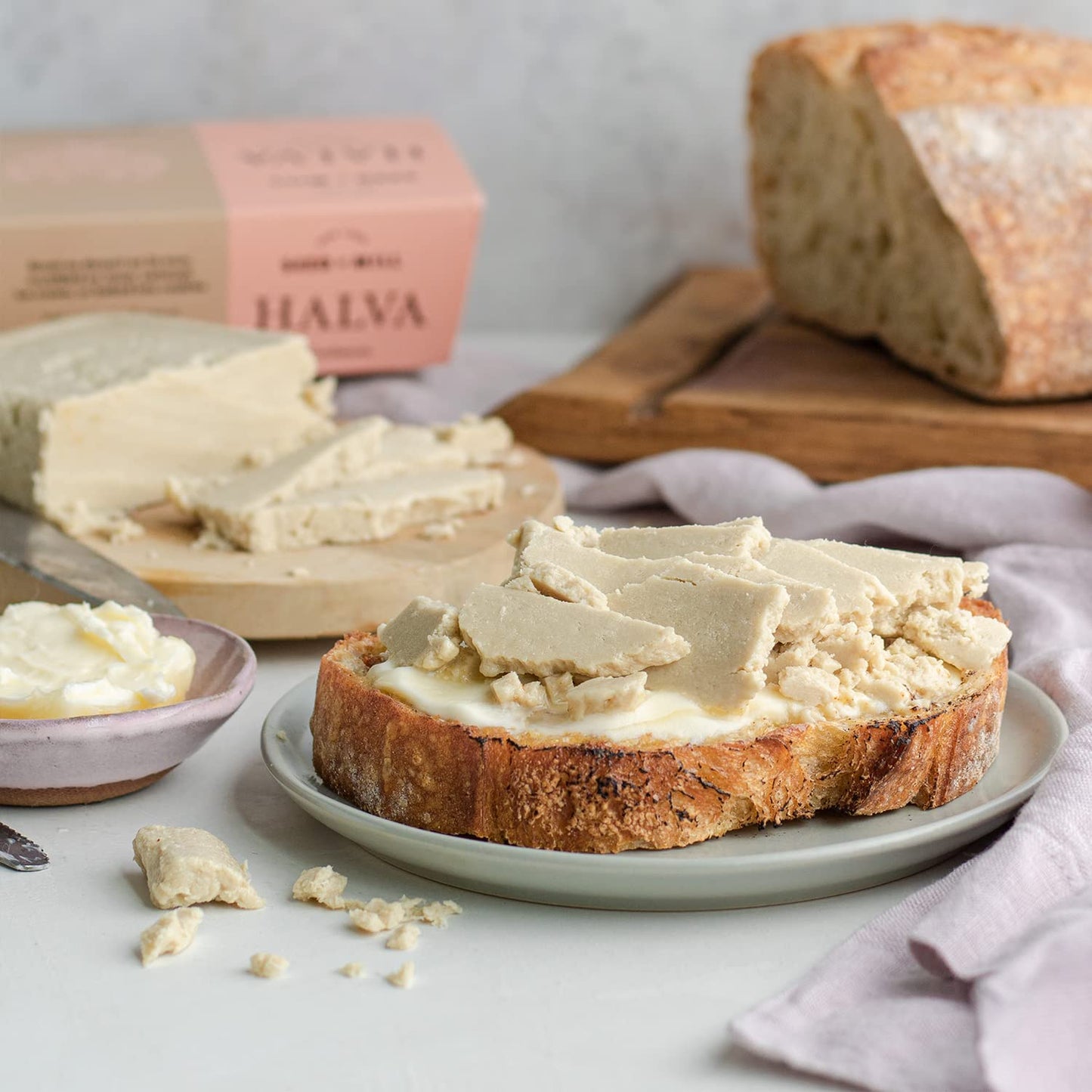 Seed + Mill - Halva - Nostalgia Trio (Cardamom, Pistachio, & Dark Chocolate Toasted Coconut) - Vegan, Kosher, Gluten Free - Enjo