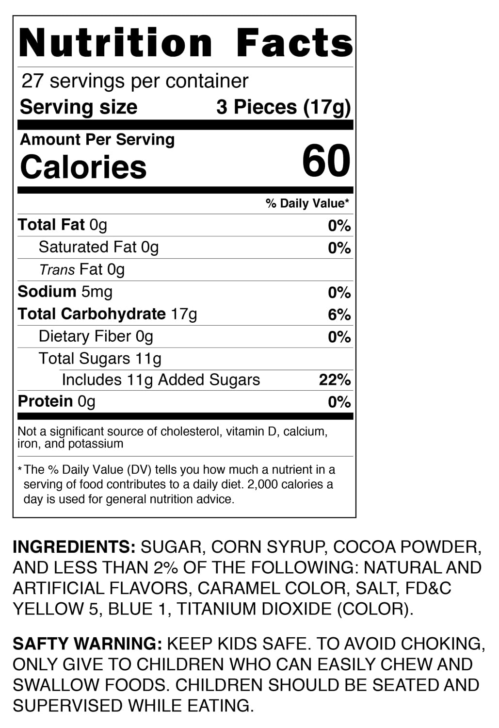 Starlight Candy, Individually Wrapped (Chocolate, 1 Pound)