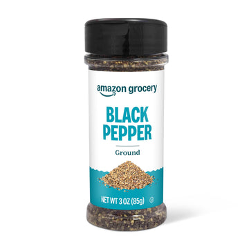 Amazon Grocery Ground Black Pepper, 3 Oz, Pack of 1