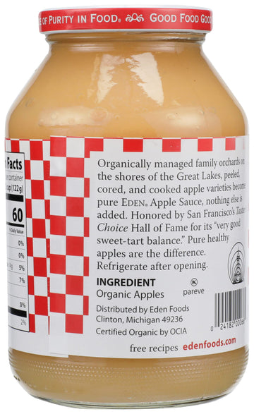 Eden Foods  Applesauce Organic  25 Ounce