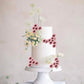 Rssta i Artificial Flowers Cake Topper, 9 Pack Pink Roses, 2.6 inches, Paper, Model XM848-pink white, Ideal for Weddings and Parties