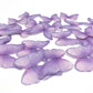 GEORLD Edible Wafer Paper Butterflies Set of 48 Purple Cake Decorations  Cupcake Topper