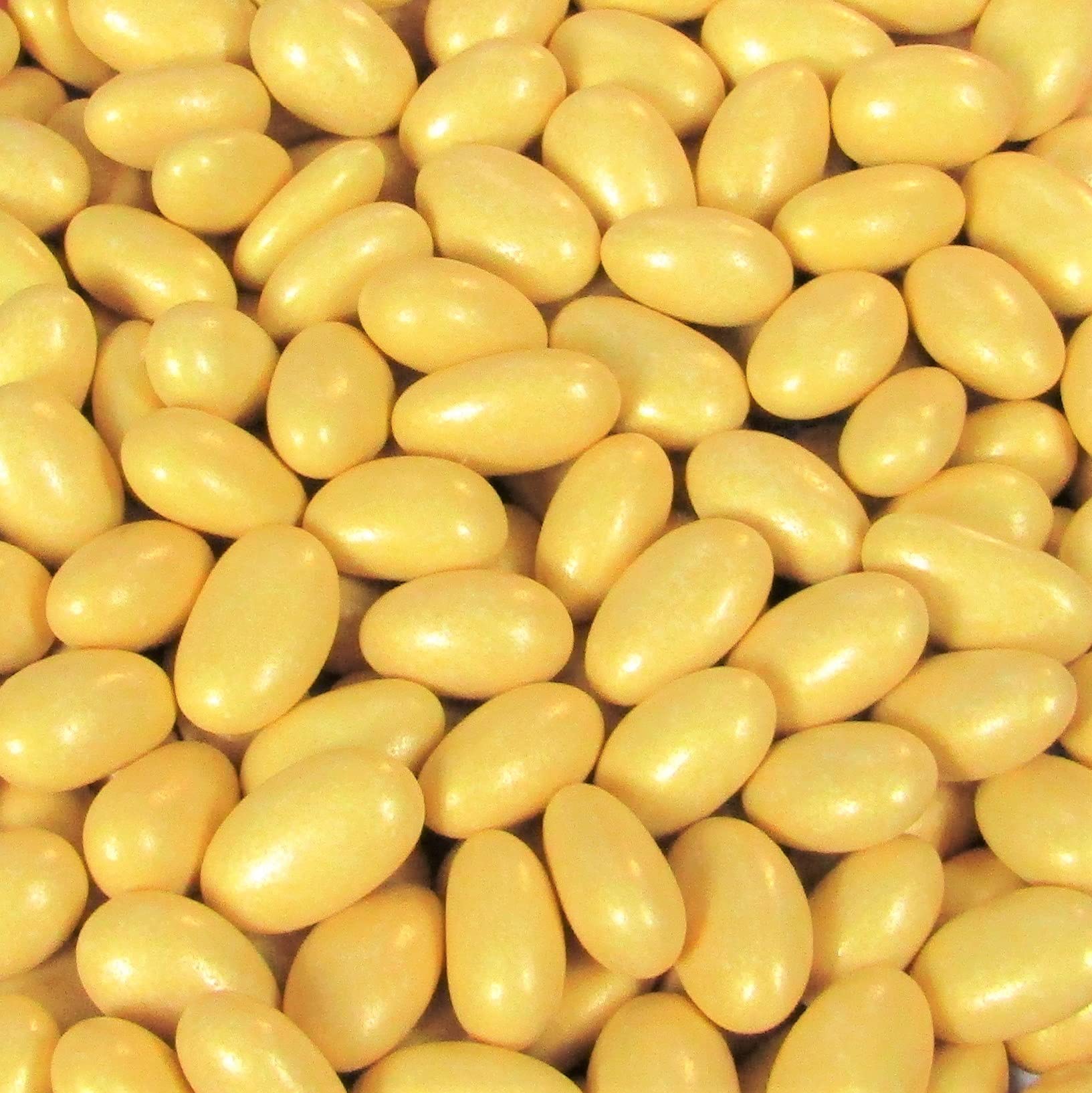 Gold Jordan Almonds by Its Delish, 5 LBS Bulk | Candied Almond Nut with Sweet Hard Candy Coating - Bulk Wedding Favors and Party