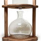 Nispira Cold Brew Coffee Maker Ice Coffee Drip Machine With Advanced Slow Drip Technology Borosilicate Glass With Wood Tower, 6-