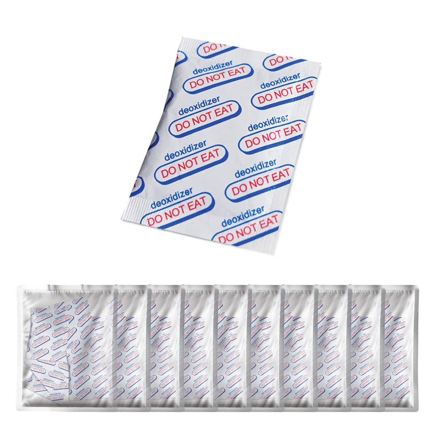 400Cc (10 Individual Pack Of 10 Packets, Total 100 Packets) Oxygen Absorbers For Food Storage, Food Grade Oxygen Absorbers Packe