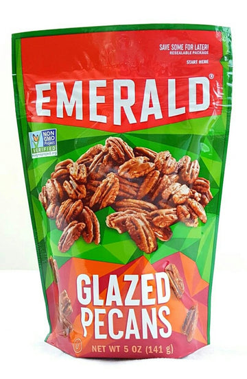 Emerald Glazed Pecans, Non-GMO Verified, 5 oz Pack of 4