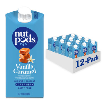Nutpods Vanilla Caramel Non Dairy Coffee Creamer, Sweetened With Organic Cane Sugar, Made From Almonds And Coconuts, Gluten Free