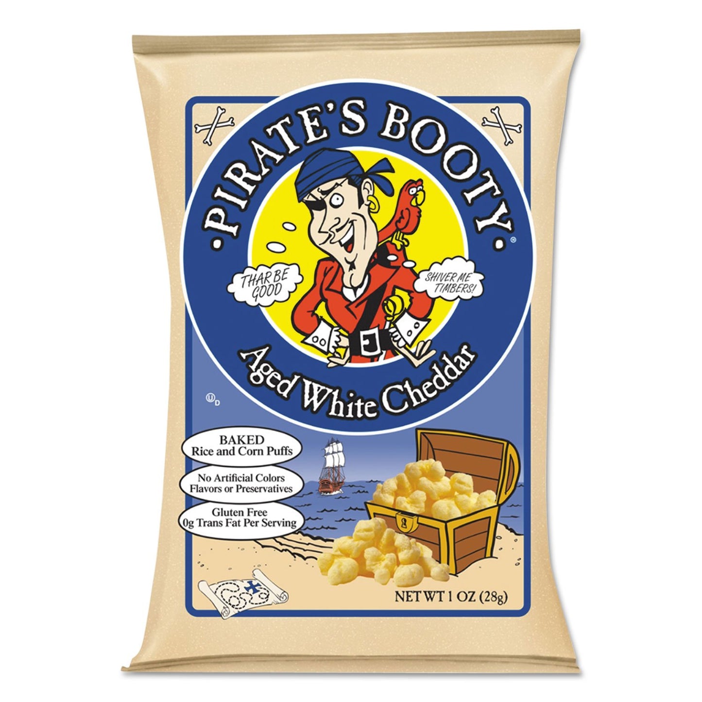 Roberts American Gourmet Pirates Booty Snack -- 1 oz Each / Pack of 24