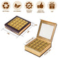 Bumlon Chocolate Boxes Packaging, Empty Truffle Boxes With Window, Chocolate Gift Box Packaging With Dividers And Magnetic Closu