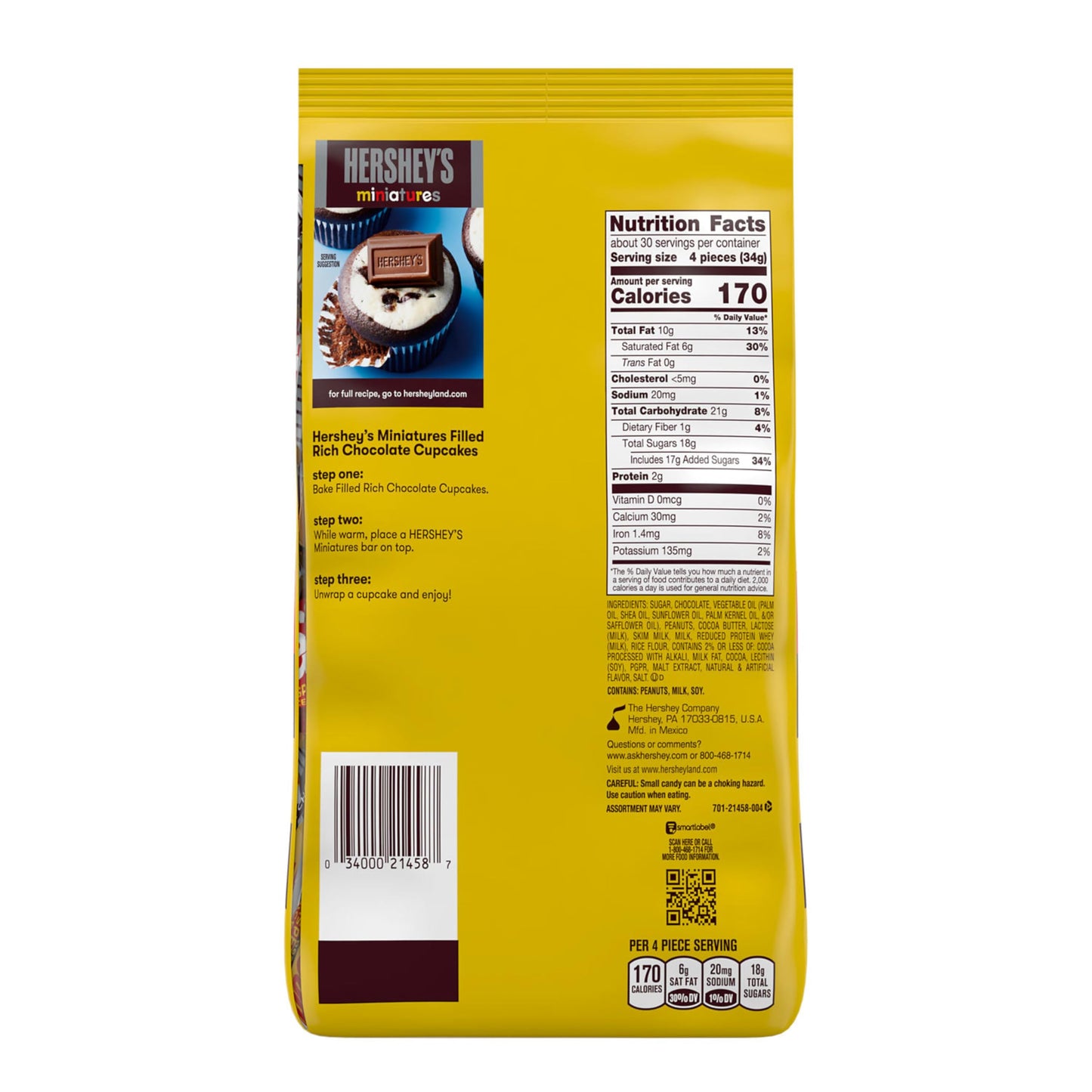 Hershey'S Miniatures Assorted Chocolate Candy Party Pack, 35.9 Oz