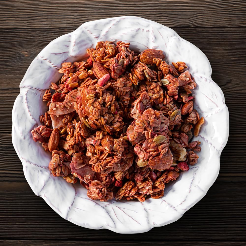 Nuthouse! Granola Company - Premium Summer Strawberry Granola | Certified Gluten-Free, Non-Gmo, Kosher | Vegan, Soy-Free | 11.5