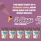 Muddy Bites Waffle Cone Snacks Chocolate Filled Bite Sized Cones (Dark Chocolate, 5 Bags)