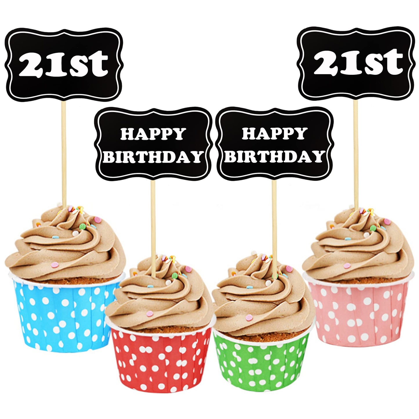 56 Pcs Black Chalkboard Picks Chalkboard Sign Food Toppers Cheese Markers Cake Cupcake Topper For Birthday Party Wedding Gender