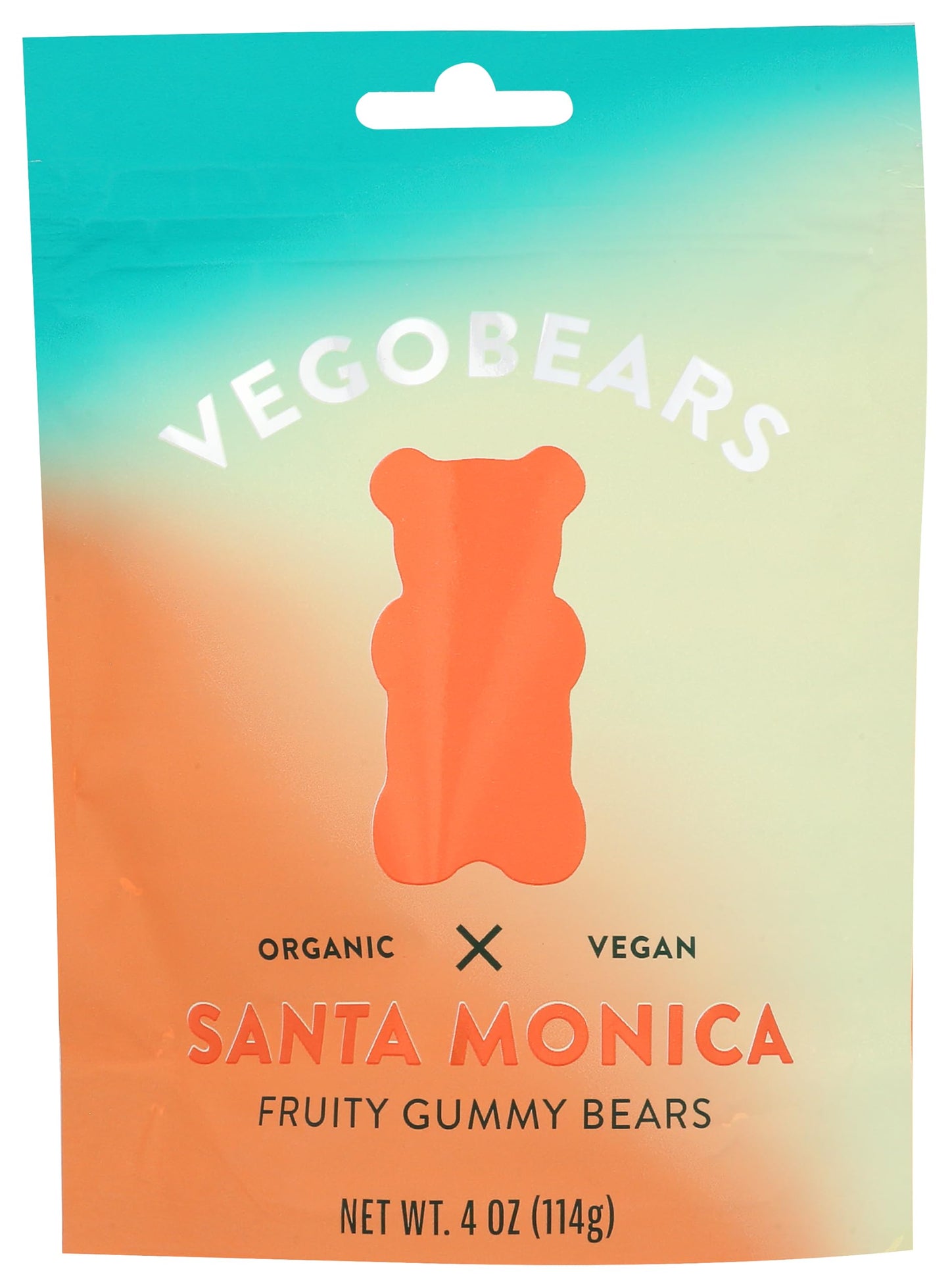Vegobears Organic Fruity Gummy Bears, 4 Oz
