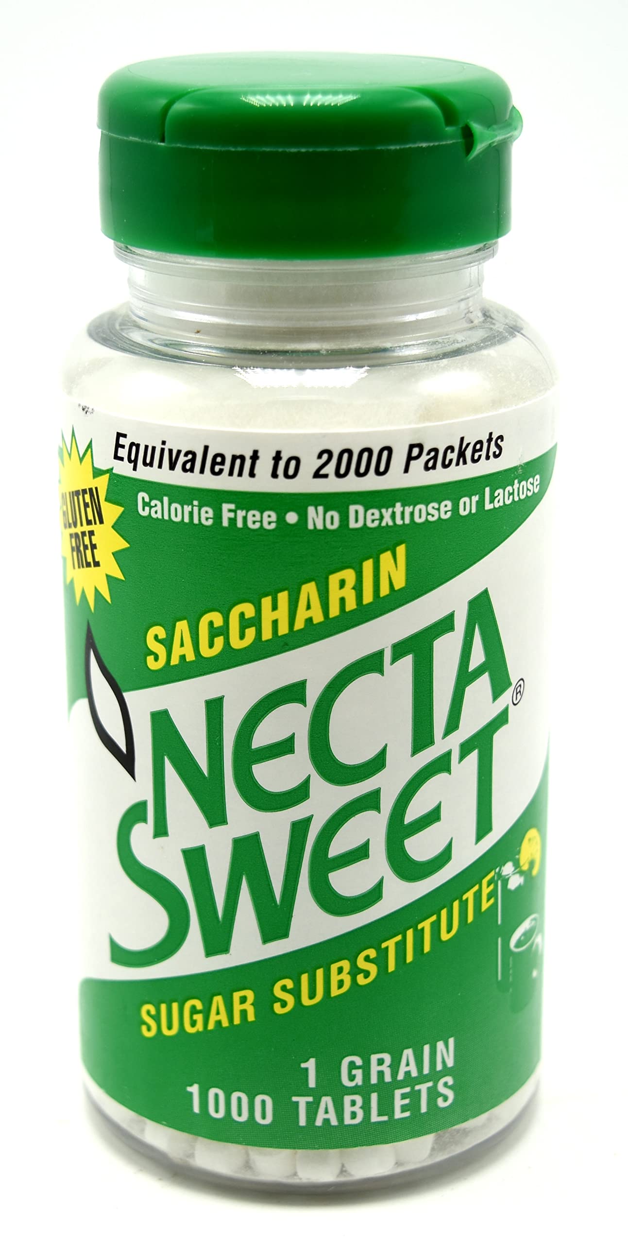 Nsi Sweeteners Necta Sweet Saccharin Pieces  1-Grain  1000 Count (Pack Of 2)
