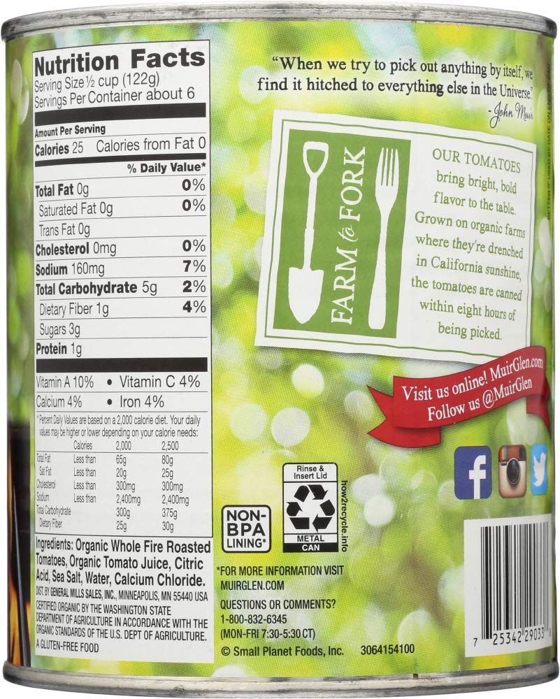 Muir Glen Tomato Rstd Whole