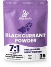 Jungle Powders Black Currant Powder 5 Ounce Bag Freeze Dried Currants Fruit Black Current Tea Juice, Black Currant Jam, Black Cu