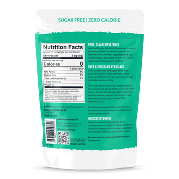Lakanto Organic Classic Monk Fruit Sweetener With Erythritol - White Sugar Substitute, Zero Calorie, Keto Diet Friendly, Zero Ne