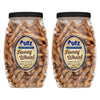 Utz Braided Honey Wheat Pretzel Twists, 24 oz Barrel (2 Count), Thick Crunchy Snack, Brown