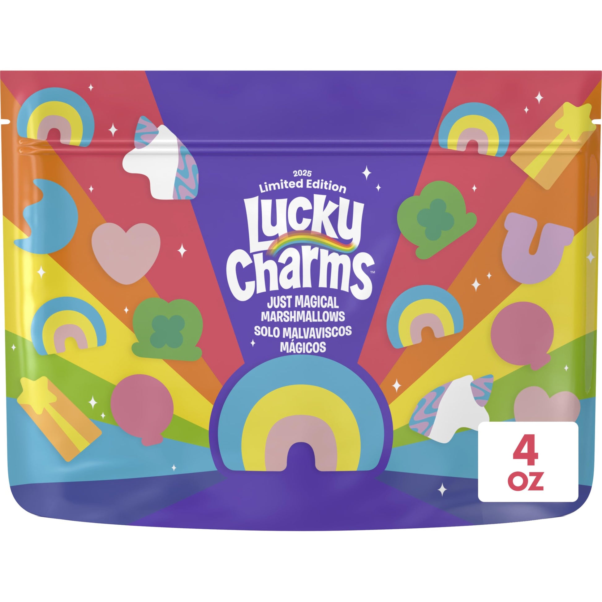 Lucky Charms Just Magical Marshmallows  Special Release Snacks  Dessert Ingredient And Topping  4 Oz
