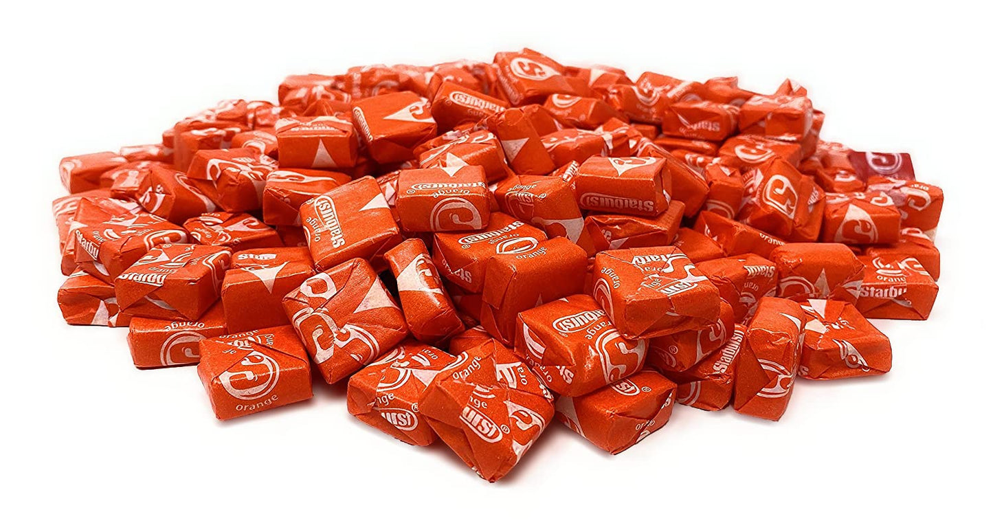 Holiday Special Starburst Orange Chewy Candy - 1.5 Lbs - All Orange Starburst Fruit Chews - Single Flavor Soft Candy Assortment