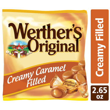 Werther'S Original Creamy Caramel Filled Candy, 2.65 Oz Bags (Pack Of 12)