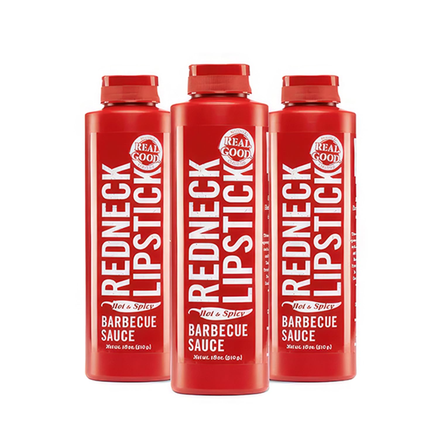 Redneck Lipstick Barbecue Sauce, Hot & Spicy with Cayenne Pepper, 18 oz (3 Pack)