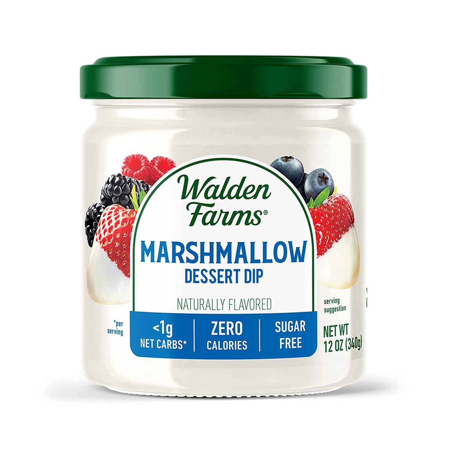 Walden Farms Marshmallow Dipping 12 Oz Jar - Smooth & Creamy, Vegan, Paleo And Keto Friendly, 0G Net Carbs - Perfect For Fruit P