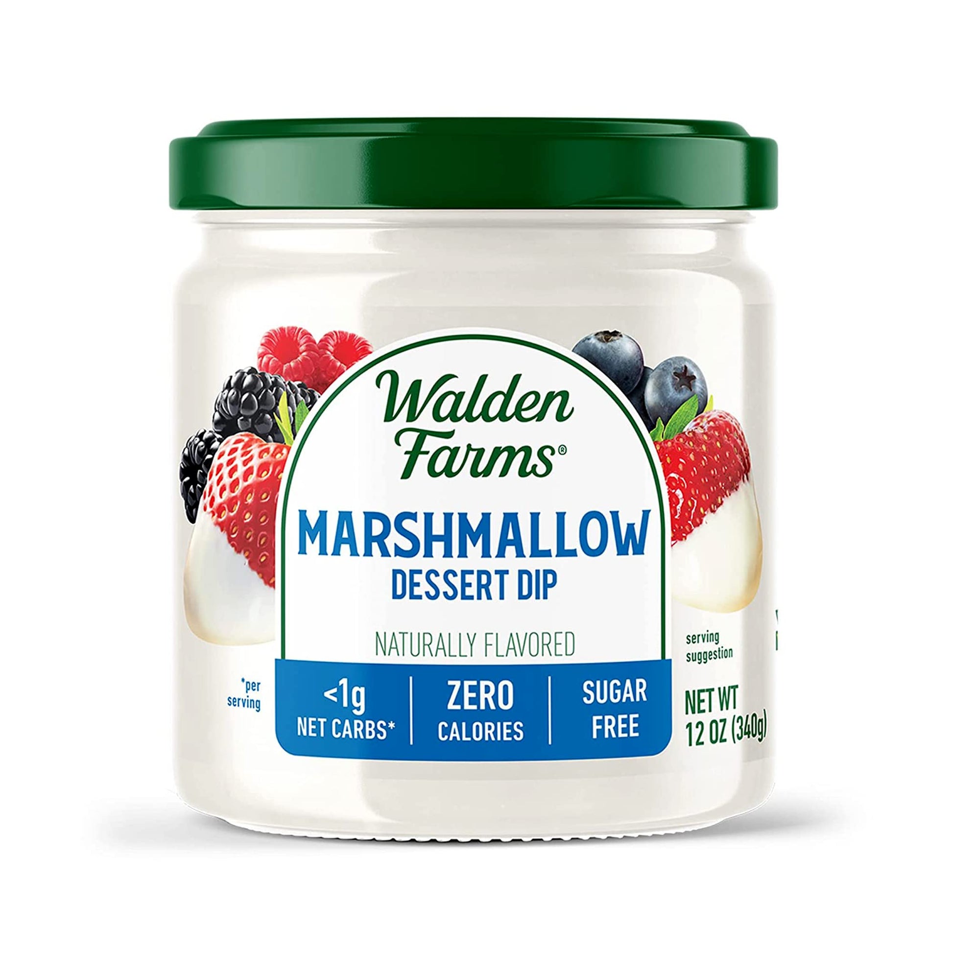Walden Farms Marshmallow Dipping 12 Oz Jar - Smooth & Creamy, Vegan, Paleo And Keto Friendly, 0G Net Carbs - Perfect For Fruit P