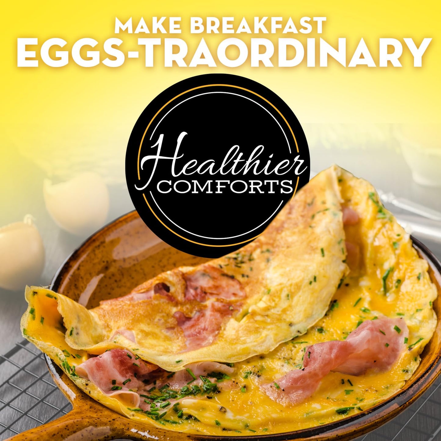 Healthier Comforts Whole Egg Powder - Pasteurized, Gluten Free, 7oz