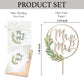 Wooden Mr And Mrs Cake Topper, Rustic Wedding Cake Toppers Bride And Groom, Novios Para Pastel De Boda, Wedding Essentials Must Have 2025, His And Hers Gifts (Greeny)
